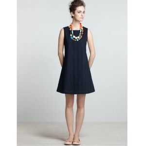 NWT O by Organic Anthropologie Navy Blue Dress Size 6